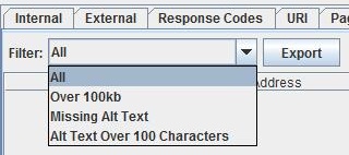 Optimising images with screaming frog