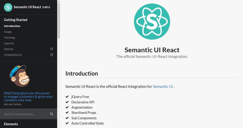 Semantic UI React