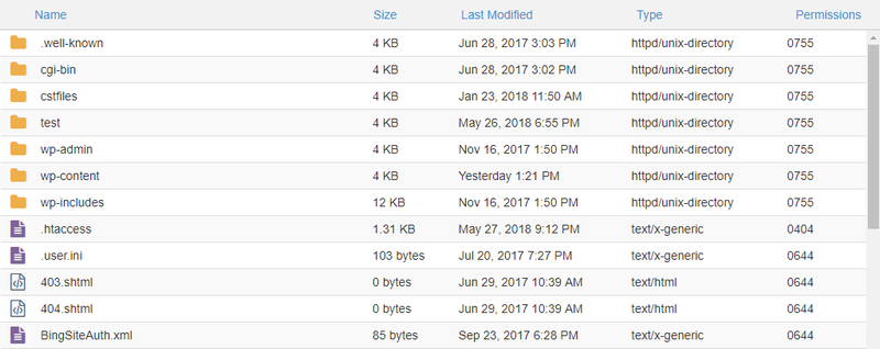 cPanel File Permissions