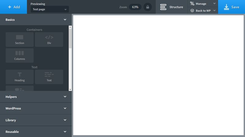 Oxygen Site Builder Blank Canvas