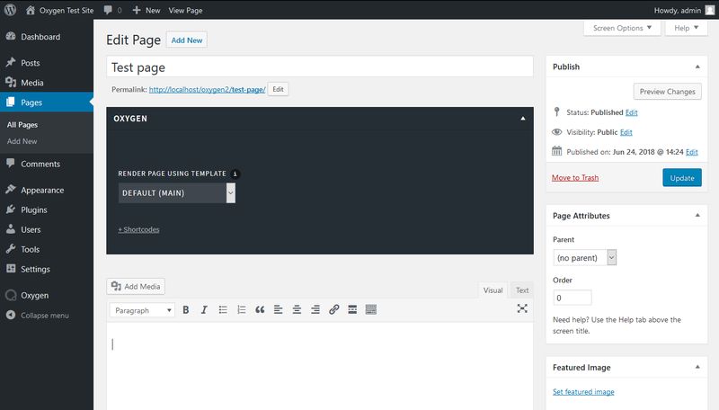 Oxygen 2.0 Post Editor Widget