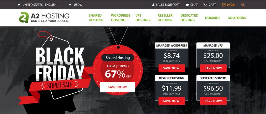A2 Hosting Black Friday 2018