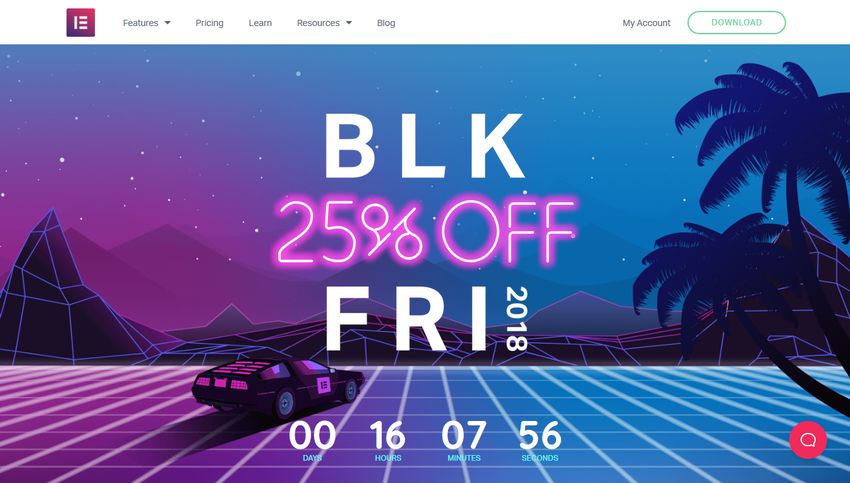 Elementor Black Friday 2018
