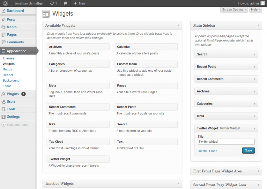 Turning a WordPress shortcode in to a Widget - Developer Drive