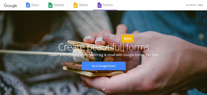 Google Forms Homepage