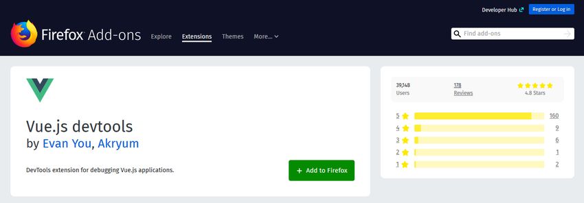 Vue.js DevTools for Firefox
