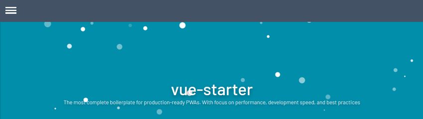 Vue Starter for PWAs