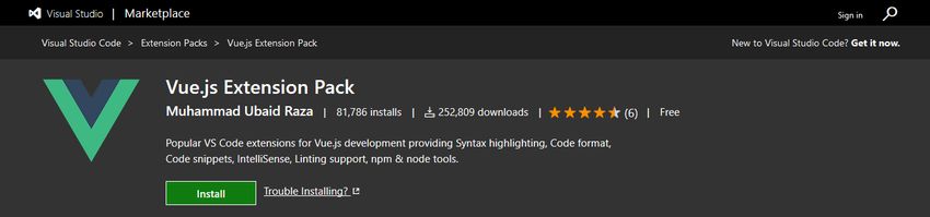 Vue.js extension for Visual Studio Code