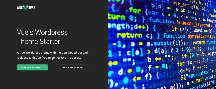 Vue.js WordPress Theme Starter