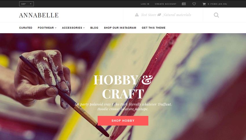 Annabelle Free Shopify Theme