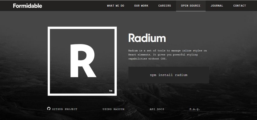 Radium CSS in JS Library
