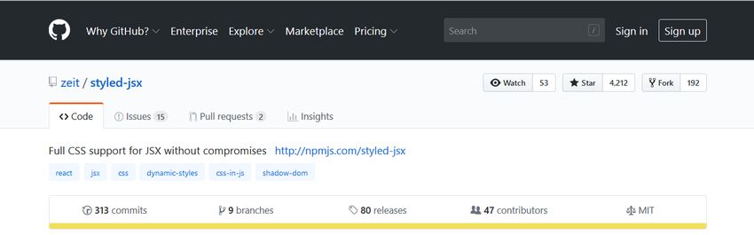 Styled-JSX CSS-in-JS library