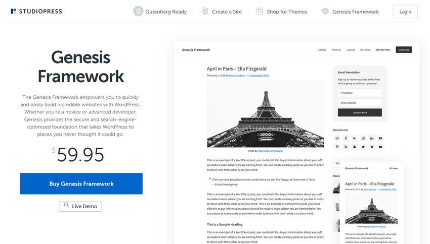 Genesis WordPress Theme Framework