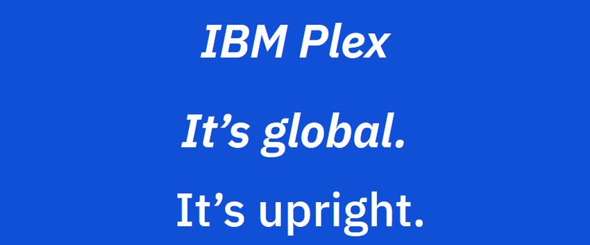 IBM Plex Variable Fonts