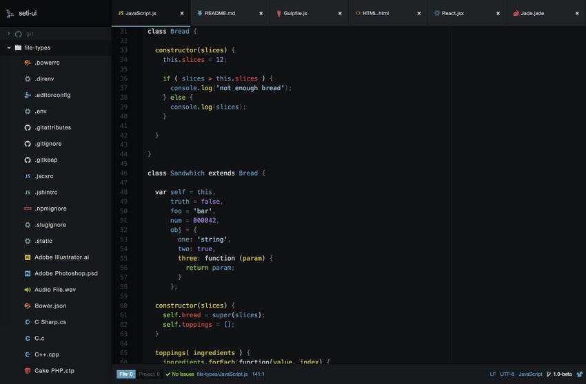 Seti UI Theme for Atom