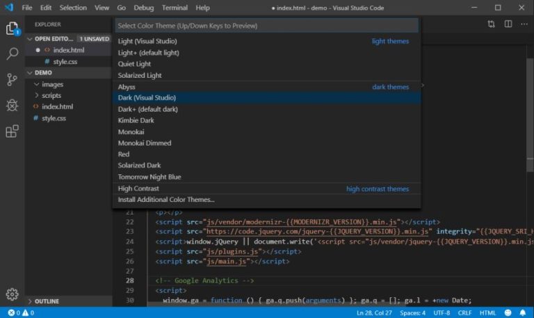 10 Best Visual Studio Code Themes from Light to Dark - Developer Drive